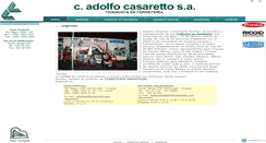 Desktop Screenshot of adolfocasaretto.com